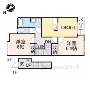 ネオ・ブローテD【2階】の間取り