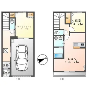 千葉県千葉市花見川区幕張町2【一戸建】の間取り