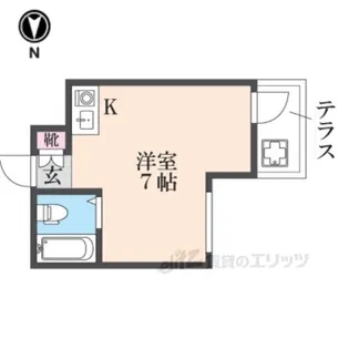 プレアール瓢箪山2【1階】の間取り