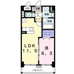 グラシス池尻【3階】の間取り