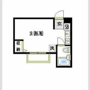 SHメゾン横浜鶴見【1階】の間取り