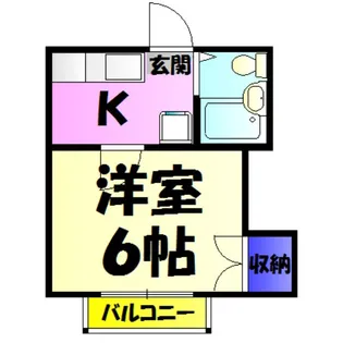 サンヴィレッジ稲毛【2階】の間取り