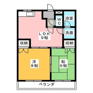 ボンアーデル壱番館【4階】の間取り