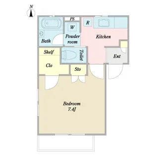 GATITOS仲町台【2階】の間取り