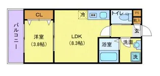 ジーメゾン海老名門沢橋【2階】の間取り