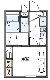 新都心メカル【3階】の間取り