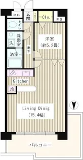 東京都中野区本町3【マンション】の間取り