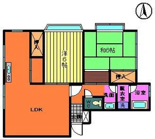 エステートアセンド【2階】の間取り
