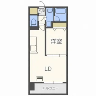 ヴォーネン円山裏参道【6階】の間取り
