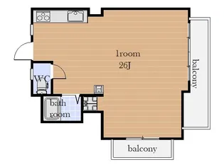 岩崎谷アネックス【4階】の間取り