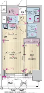プレサンス名駅南エディフィス【14階】の間取り