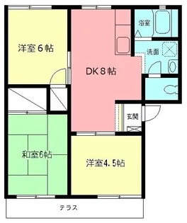 神奈川県小田原市高田【アパート】の間取り