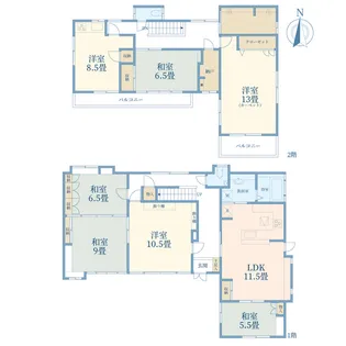 埼玉県さいたま市浦和区常盤6【一戸建】の間取り
