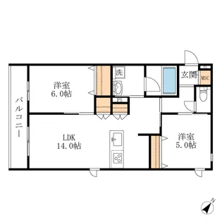 メゾンテール【2階】の間取り
