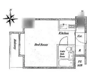 1Rの間取り画像