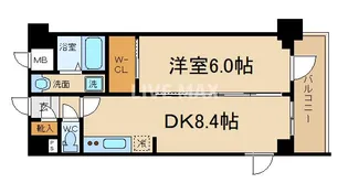 1DKの間取り画像