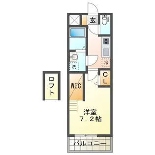 ルネス上浜【1階】の間取り