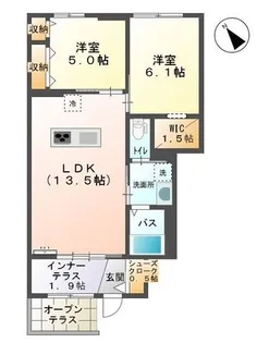 香川県善通寺市上吉田町4【アパート】の間取り