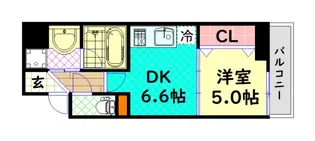 BRAVI南堀江【7階】の間取り
