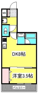 サンフレンドコア【5階】の間取り