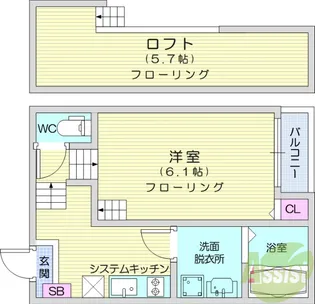 ハーモニーテラス表柴田町2【1階】の間取り