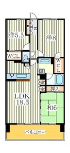 ザ フォレストレジデンスブライトリーフ【18階】の間取り
