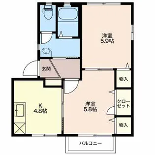 SH・ルソレイユブリ-ル【2階】の間取り