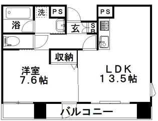 Fullauze(フラウズ)【4階】の間取り