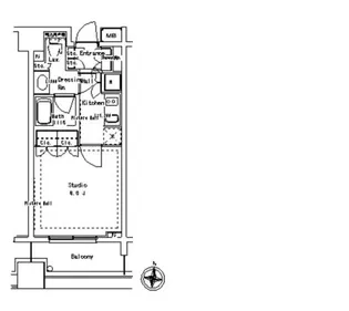 パークアクシス御茶ノ水ステージ【13階】の間取り