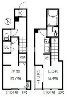 CASA ASPERA JIYUGAOKA【2階】の間取り