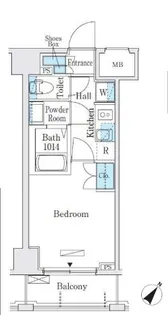 オープンブルーム横浜【8階】の間取り