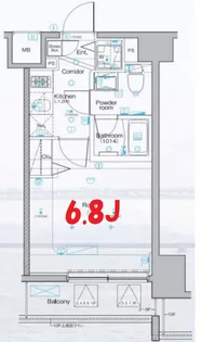 神奈川県横浜市中区若葉町3【マンション】の間取り