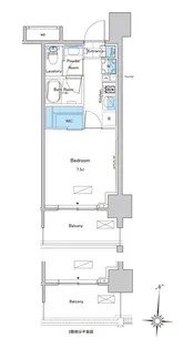 東京都江東区白河2【マンション】の間取り