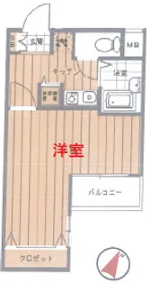 東京都品川区北品川1【マンション】の間取り