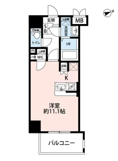 サヴォイラルカンジュ【7階】の間取り