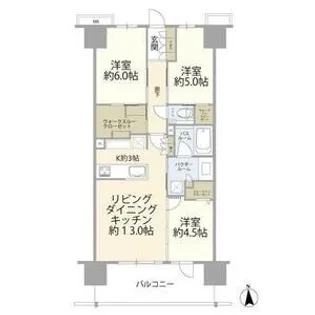 エクセレントシティ本厚木駅前【14階】の間取り
