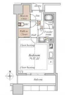 東京都港区白金1【マンション】の間取り