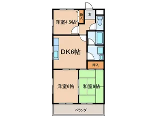 パティオ杁ヶ池【4階】の間取り