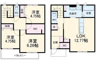 静岡県浜松市中央区若林町【一戸建】の間取り