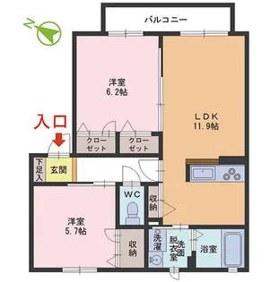 ソレーユ【2階】の間取り