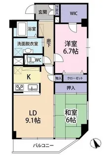 サンコートWAN【2階】の間取り