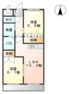 アーススクエア【1階】の間取り