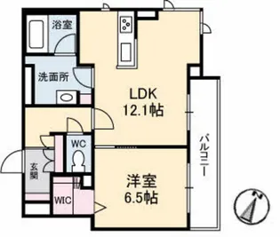 シャーメゾン尾長西【2階】の間取り