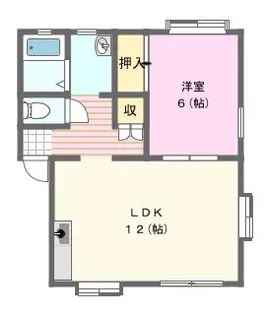コーポシオンA【1階】の間取り