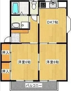 ボヌール【2階】の間取り