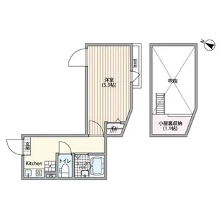 東京都足立区梅田2【アパート】の間取り