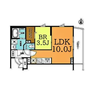 ラティエラ横濱六角橋【3階】の間取り