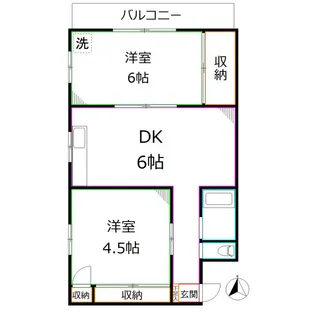 ヴィラ国分寺【3階】の間取り