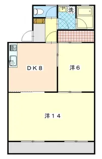 城東マンション【1階】の間取り