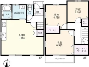 ヴィラハウス川副の間取り